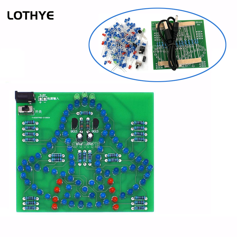Electronics Project Kit - DC 3-5V LED Light Swing Wind