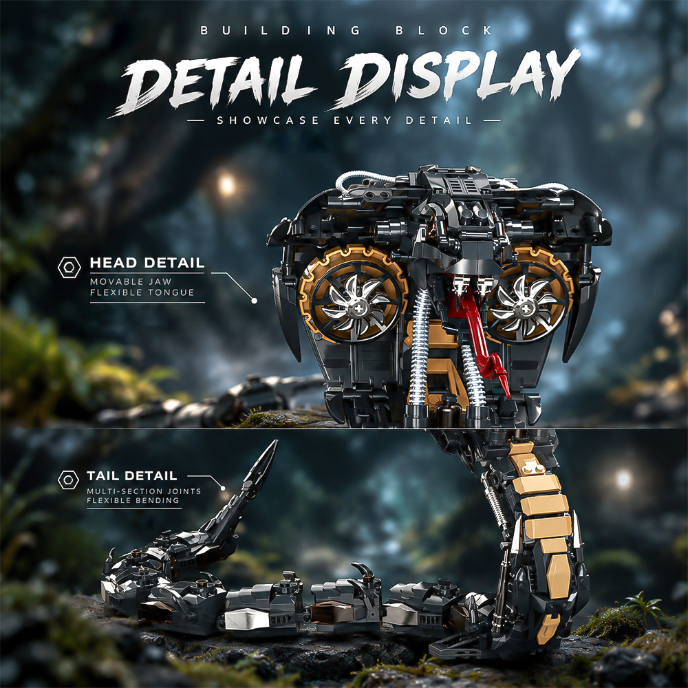 Mechanical Cobra Style Animal  - Stem Robotics Kit 评论和价格