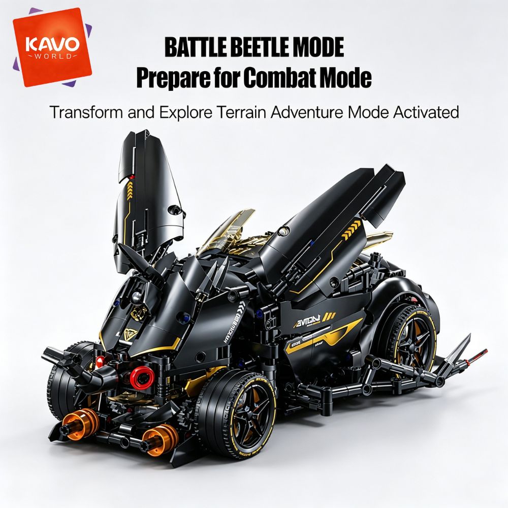 KAVOWORLD 1248pcs MOC Black Ra - Stem Robotics Kit 评论和价格