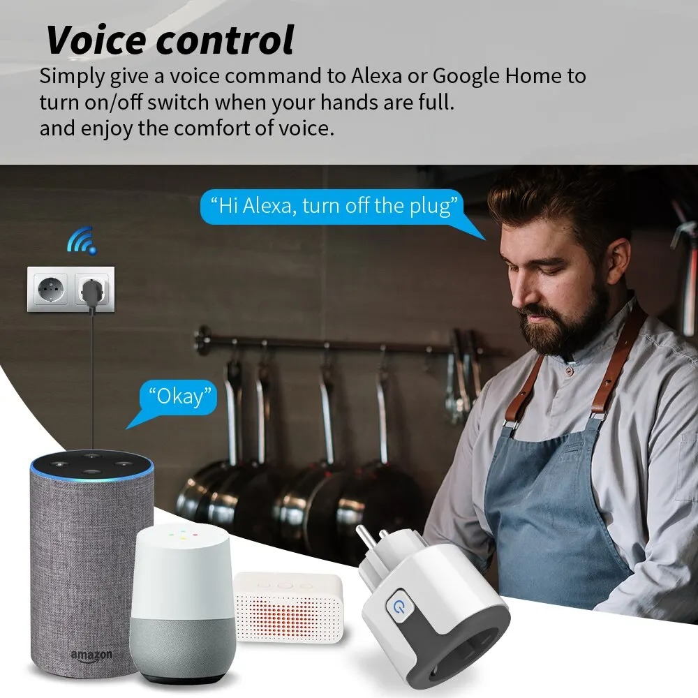 WiFi EU Smart Socket Plug Work - Wifi Smart Plug 评论和价格