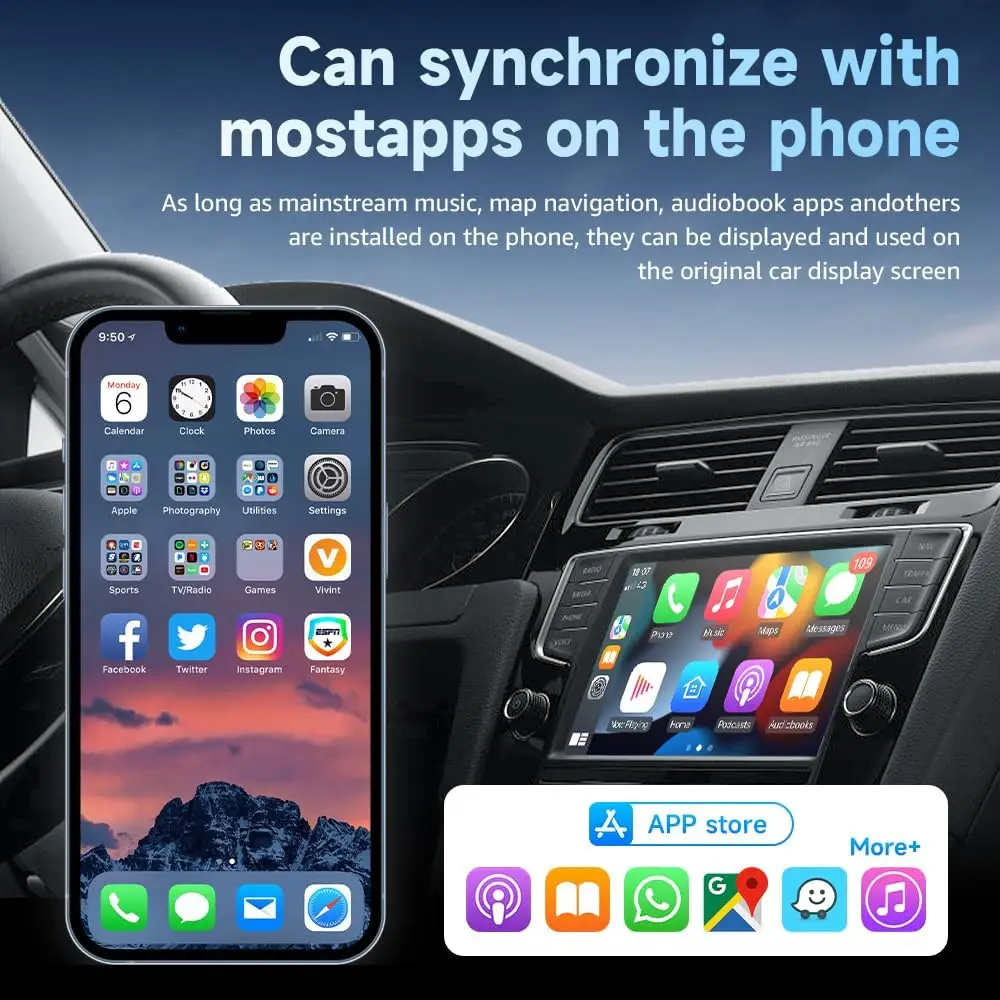 ZHIYU 2 in 1 Wireless Carplay& - Wifi Smart Plug 评论和价格