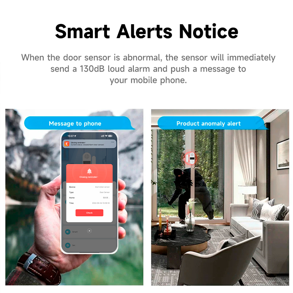 Tuya Zigbee Wireless Door Wind - Smart Home Automation Kit 评论和价格