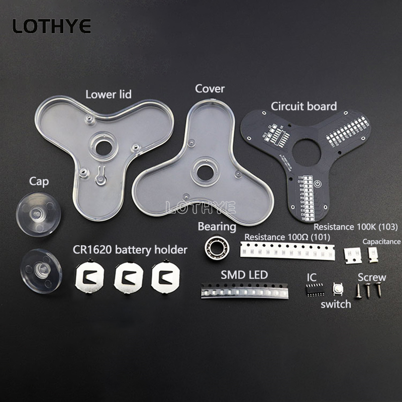LED Fidget Spinner Manufacture - Electronics Project Kit 评论和价格