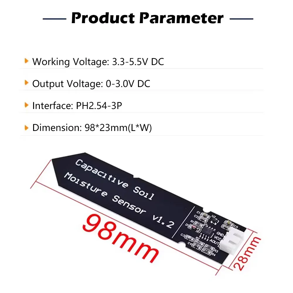 5/10PCS Capacitive Soil Moistu - Sensor Kit Arduino 评论和价格