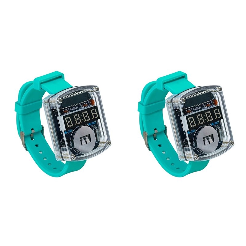 2X DIY Watch LED Watch Electro - Electronics Project Kit 评论和价格