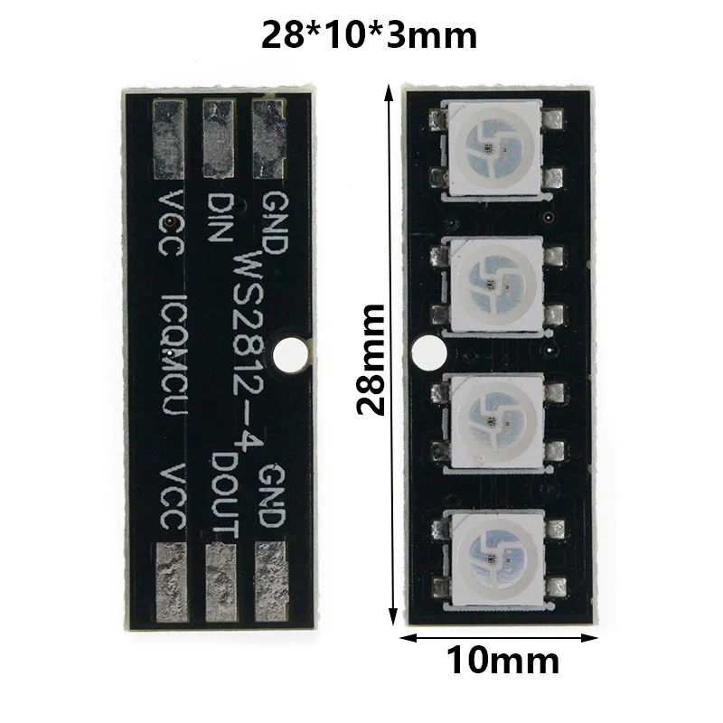 4-bit WS2812 LED Bead Module B - Microcontroller Kit 评论和价格