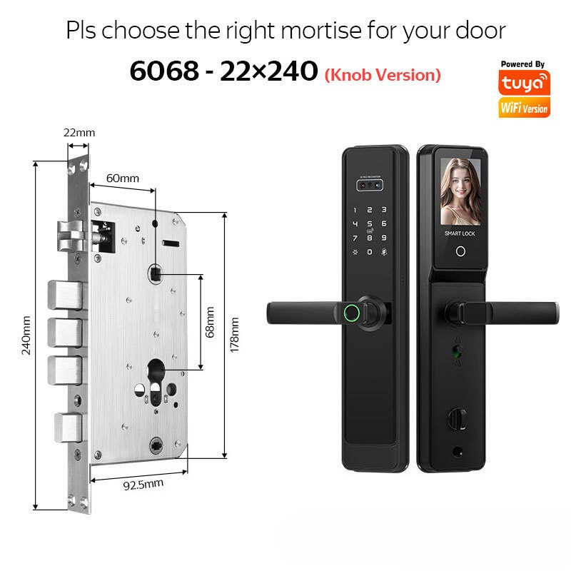 EGFirtor Semi-automaticTuya Fi - Smart Door Lock Wifi 评论和价格